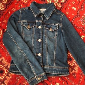 Kids stretchy denim jacket
